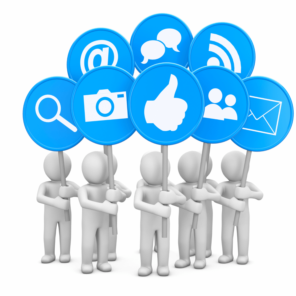 sosyal medyayı temsil eden görsel