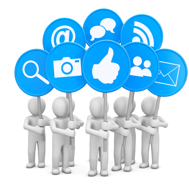 sosyal medyayı temsil eden görsel
